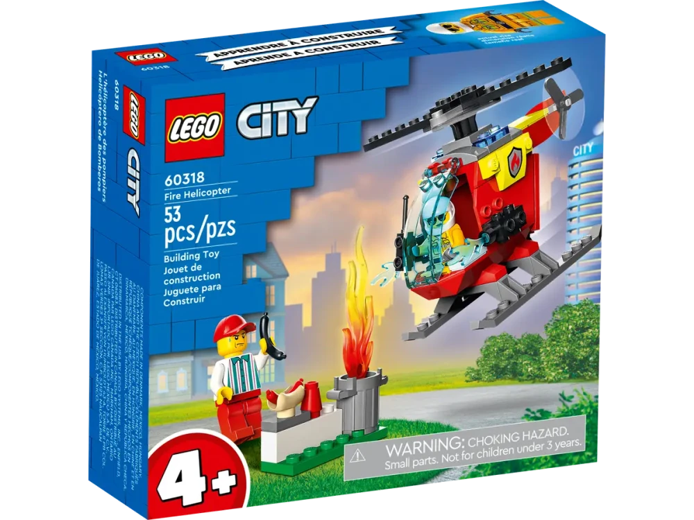 Конструктор LEGO City Police «Полицейский вертолёт» / 51 деталь