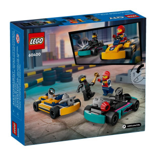 Конструктор LEGO City 60400 Картинг и гонщики - фото
