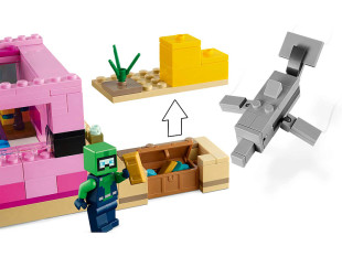 Конструктор LEGO Minecraft 21247 Дом Аксолотля - фото